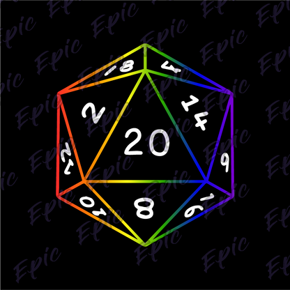 D&D D20 Rainbow Shirt