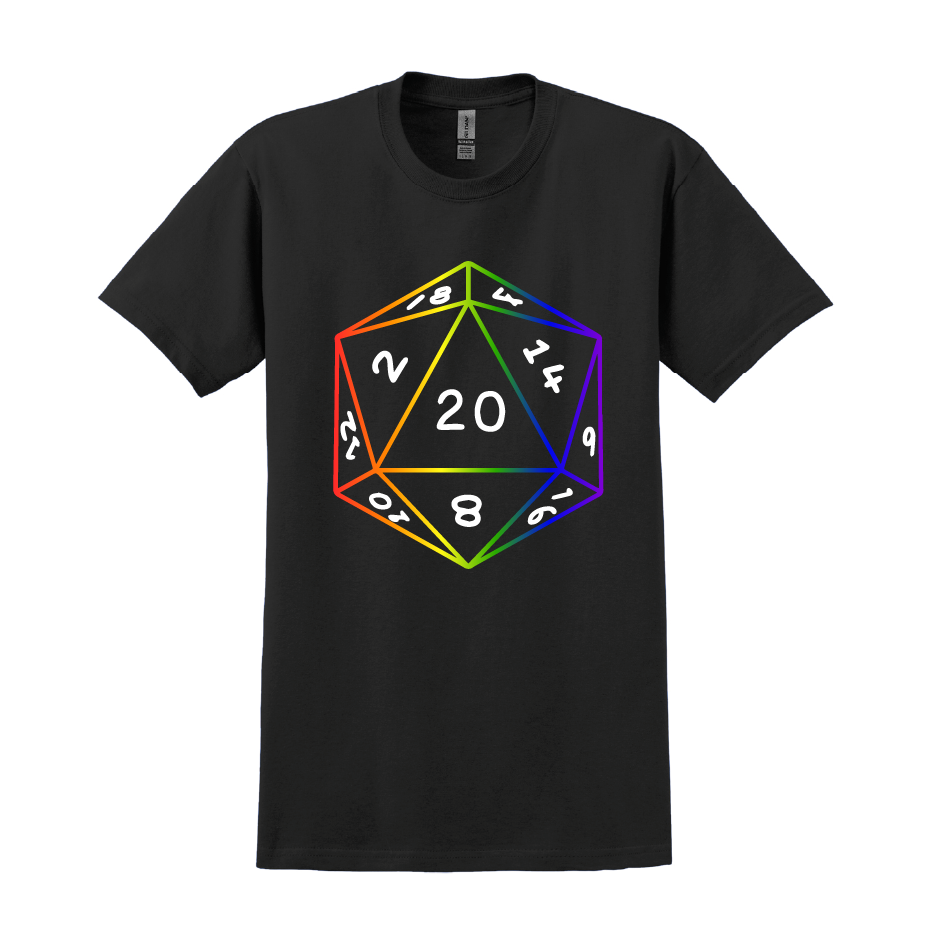 D&D D20 Rainbow Shirt